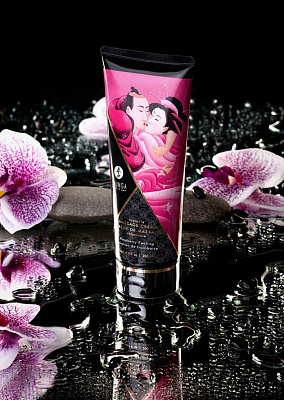 Массажный крем Shunga Raspberry Feeling, съедобный, малина