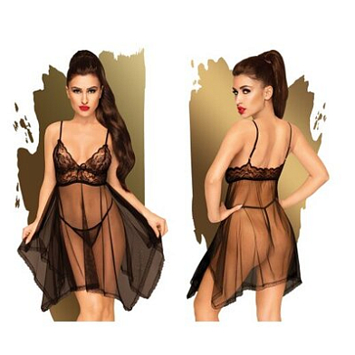 Комбинация Naughty doll PENTHOUSE, черный, L/XL