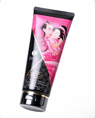 Массажный крем Shunga Raspberry Feeling, съедобный, малина