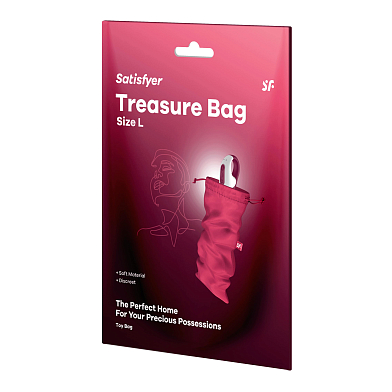 Мешочек для хранения вибромассажера Treasure Bag L (pink)