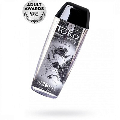 Лубрикант Shunga Toko Silicone на силиконовой основе, длительное скольжение, 165ml