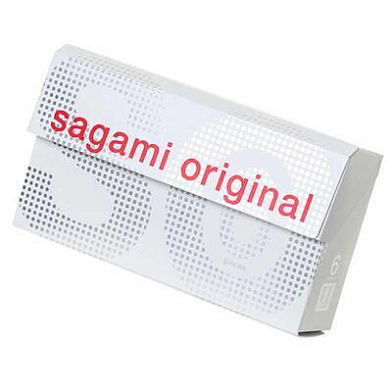 Презервативы Sagami, original 0.02, полиуретан, 19 см, 5,8 см, 12 шт