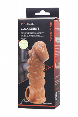 Насадка KOKOS реалистичная с дополнительной стимуляцией