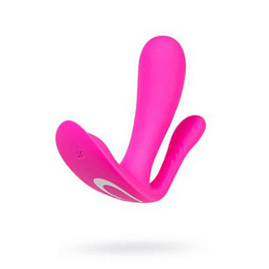 Вибратор для ношения с двойной стимуляцией Satisfyer Top Secret+ Connect App, розовый, 11 см