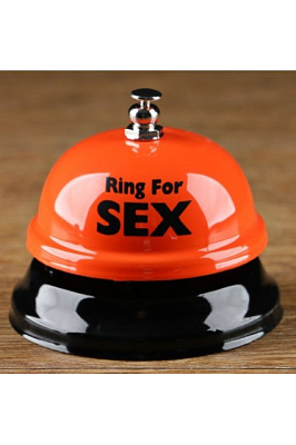 Звонок настольный "Ring for a sex", 7.5х7.5х6.5 см, микс