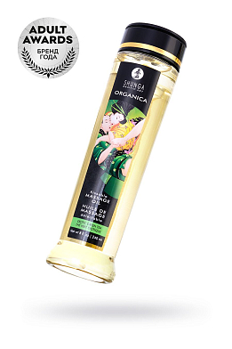 Масло массажное Shunga Organica «Зелёный чай» (Exotic Green Tea), 240 мл