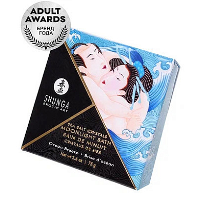 Соль Мёртвого моря Shunga Moonlight Bath "Океанский бриз" с лечебными свойствами, 75 гр.