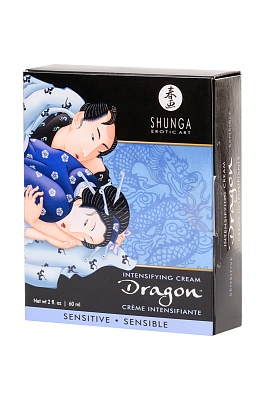 Усиливающий крем для пар Shunga Dragon Sensitive, эффект «ледяного огня», 60ml