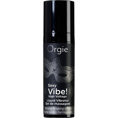 Гель для массажа ORGIE Sexy Vibe High Voltage с усиленным эффектом вибрации, 15ml